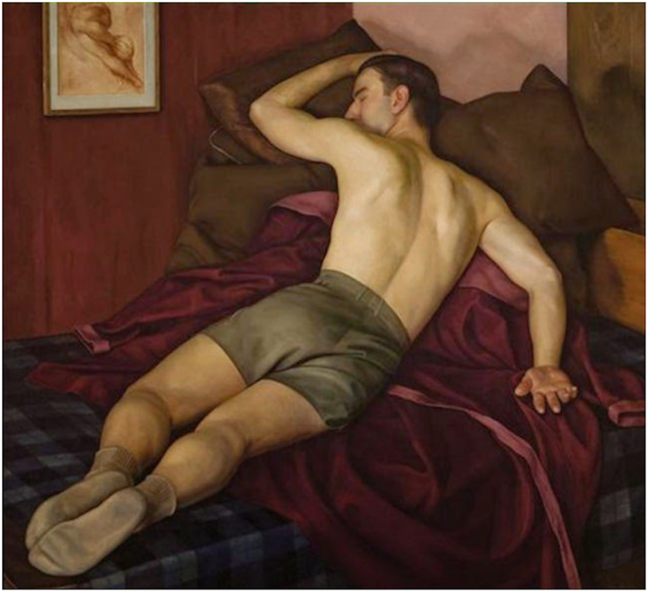 loverofbeauty:  Luigi Lucioni  (Italian 1900-1988)  &quot;Resting Athlete&quot;