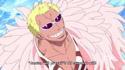 usopps-froggy-hat:doflamingo waltzed into marineford, dropped this metal af quote,