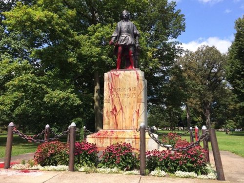 Just some of the recently vandalized confederate and pioneer statues across the US.