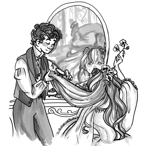 orlofsky: Trick or Treat exchange gift for modernlovehermione, who asked for Marius and Cosette marr