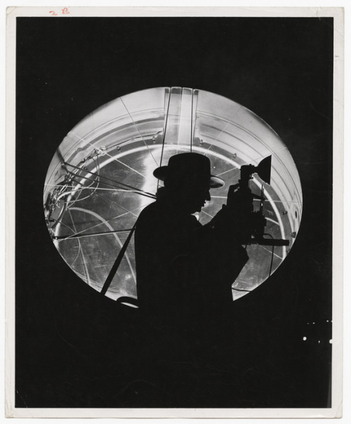 icphoto:Lights, Camera, Weegee! Here he is at a movie premiere in Hollywood. Unidentified Photo