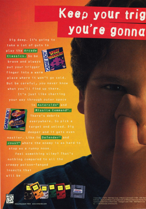 “ Stick your finger up your nose to keep it warm for Space Invaders on the Game Boy!
Follow oldgamemags on Tumblr for more awesome scans from yesteryear!
”