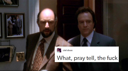 darlingdreamingtree:The West Wing + tumblr