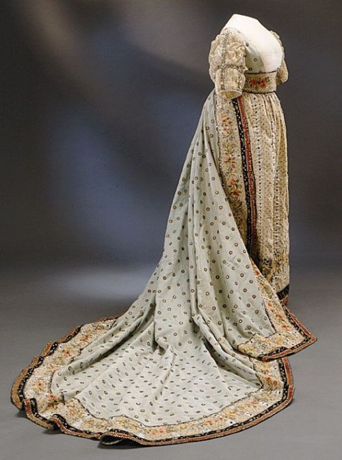 Court dress of Princess Sophia Albertina of Sweden,  c. 1809