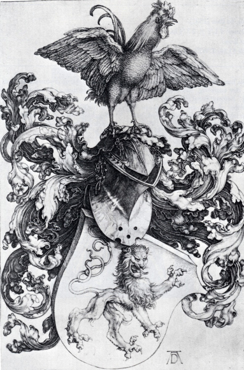 XXX artist-durer: Coat Of Arms With Lion And photo