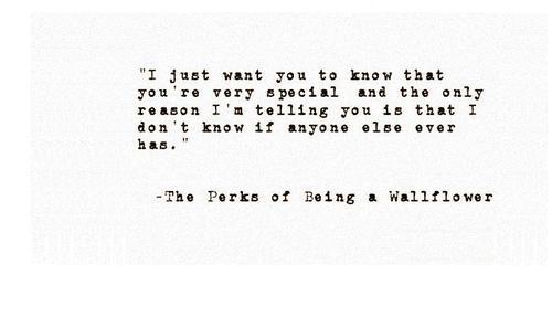 catchingpixiedust:  jmmcbnlng:  Perks of Being a Wallflower | via Facebook on We Heart It. http://weheartit.com/entry/64862887/via/xol0veox  I follow back!