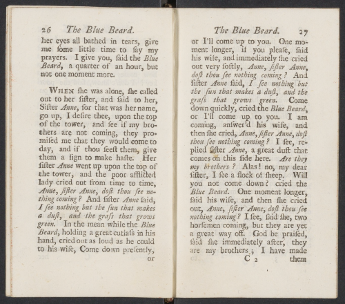 Perrault, C. (1729). Histories, or tales of past times. London: J. Pote. Donated by Houghton Library