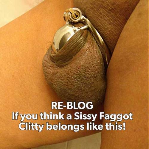 dreamingofsissyhood: scarlet2090: show-us-your-locked-cock: Love my new cage for my tiny Clitty! The