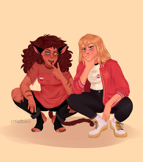 mistbix: they’re dropping 2 L words… Lesbians in Love [commissions]