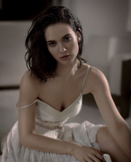 leodicapro:Lily James for Town &amp; Country | March 2016