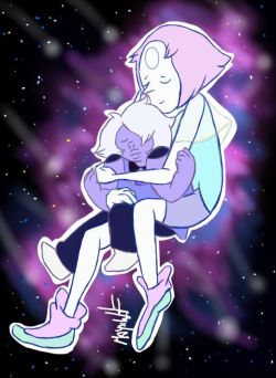 mayxwolf:   Drew the cuties, Pearl and Amethyst