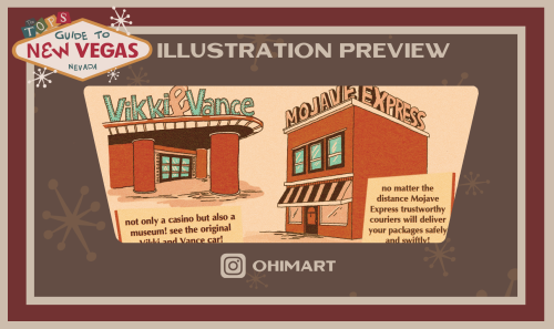 newvegasguidezine:Today’s article and illustration previews are by @smugcomputer and ohimart @ Insta