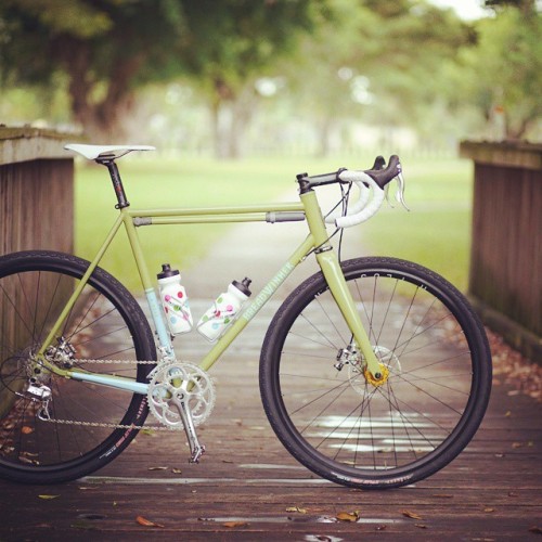 breadwinnercycles:  Green with envy. @wgilr has his new B-Road all built up and ready for some class