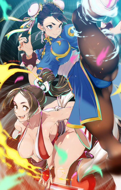 ladychunli68:Chun-Li &amp; Mai by @koda1ra