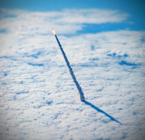 Porn photo The space shuttle Endeavour’s final launch.