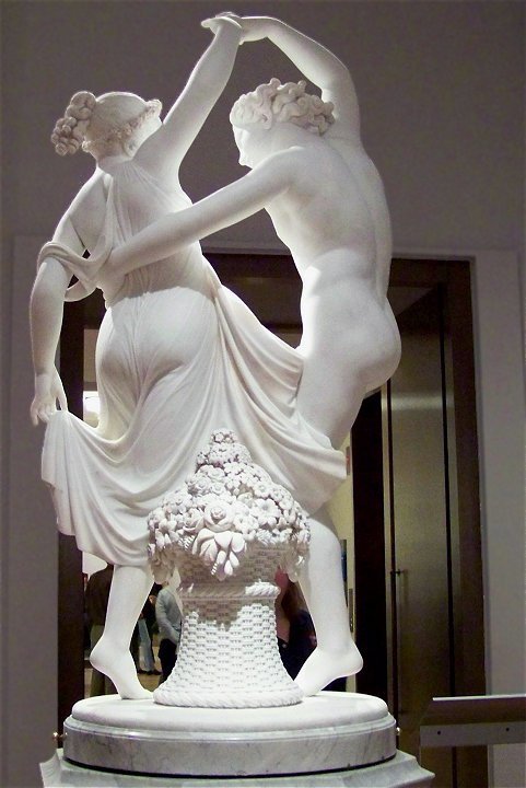 daughterofchaos:Zephyr Dancing with Flora, 1870, by Giovanni Maria Benzoni, Detroit Institute of Art