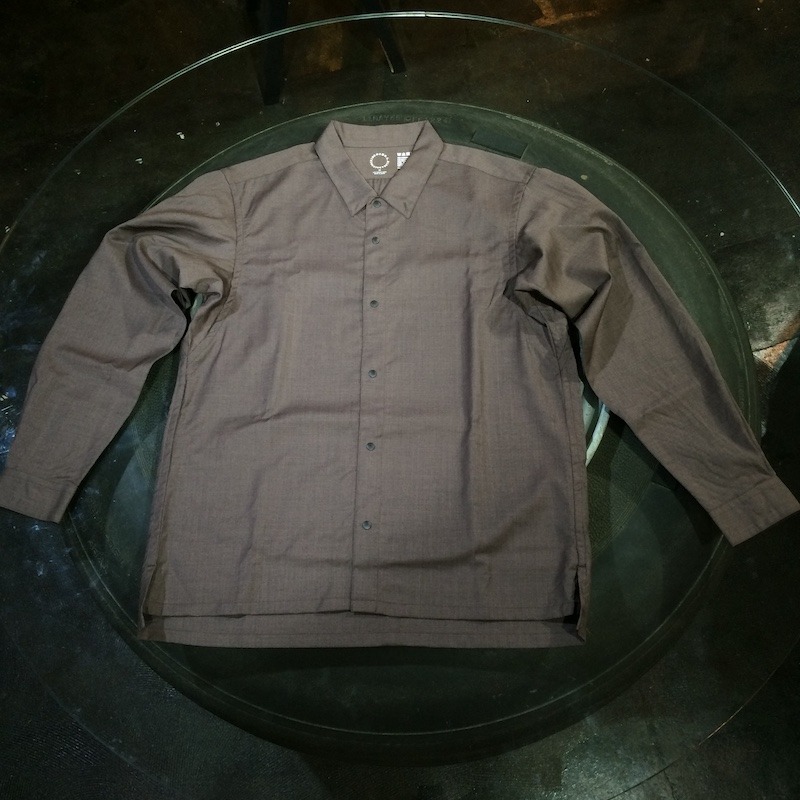 人気ブランドの 山と道 Merino Shirt Check Lサイズ Gray - 登山用品