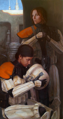 alwaysstarwars:  Female troopers by Drew Baker I love that the new canon has women serving in the Empire.   