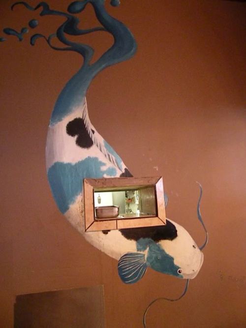 Sushi restaurant mural.
Koi/Catfish hybrid. #koi#mural#sushi
