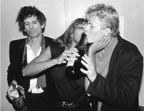 seafaringgypsy:  Keef, Tina, and Mr. Bowie circa ‘83