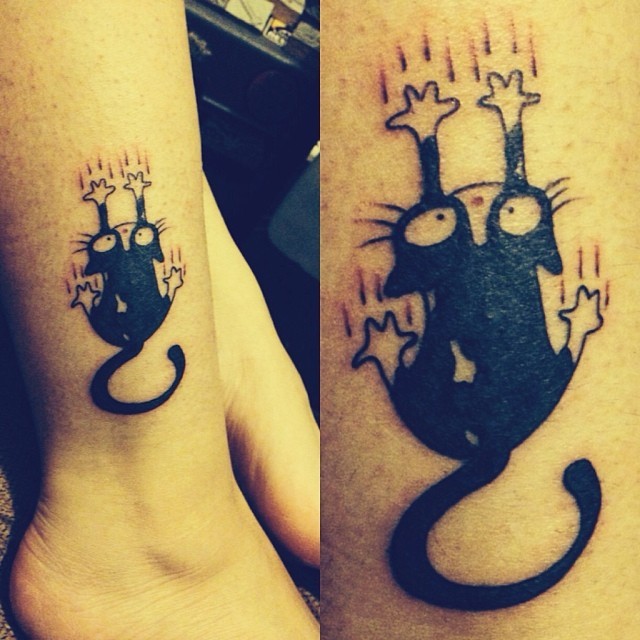 Cute cat tattoo  Cat tattoo designs Cute tattoos Cute cat tattoo