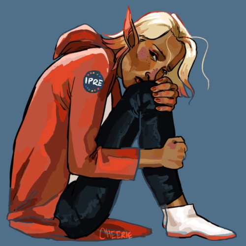 dearbluetravelers: cheerie: waiting a decade [ID: a drawing of Lup from The Adventure Zone: Balance.