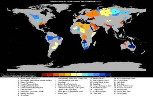 Groundwater depletion worldwideGroundwater is an important resource worldwide. Unlike surface water,