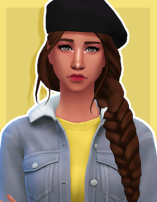 SIM FOR DOWNLOAD NO.5: Olivia HattanCC LIST:|SKIN|CONTACTS|NOSEMASK|EYELASHES|HAIR|BERET|HIGHLIGHT|M