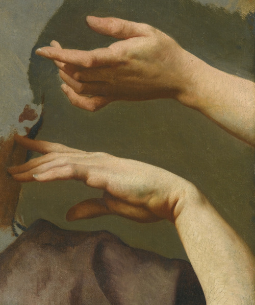 A  study of two hands - French School - c.1800 - via Sotheby’s