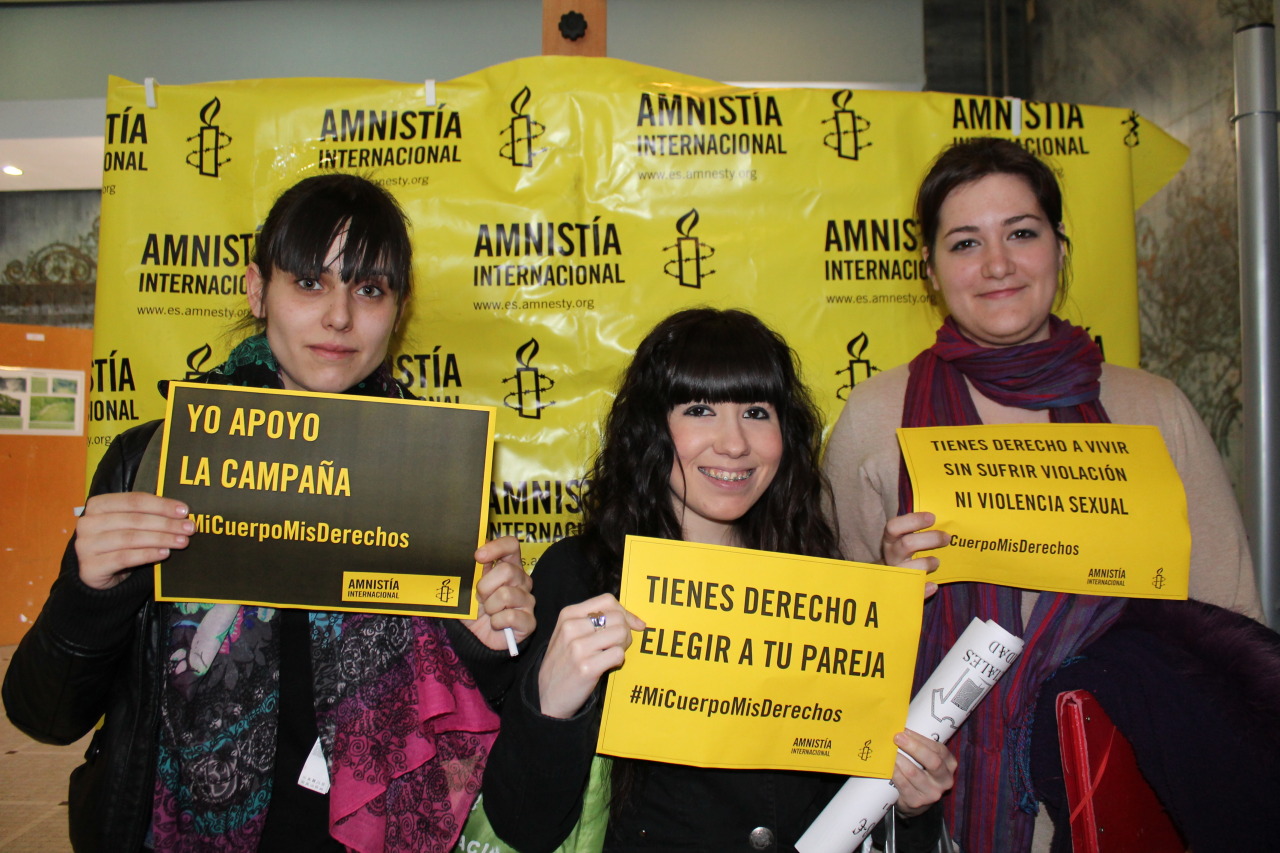 Photocall #MiCuerpoMisDerechos Universidad de Zaragoza