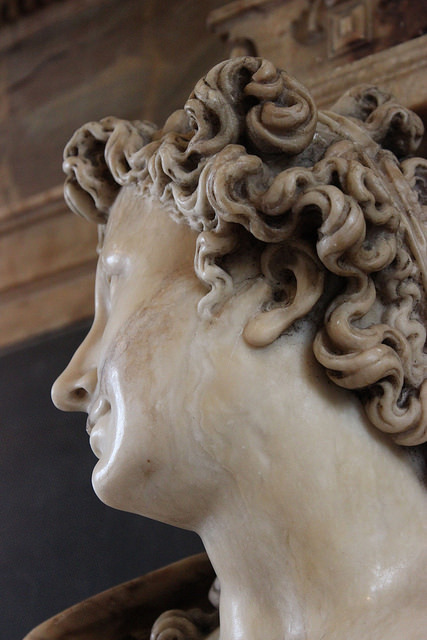 xshayarsha:Head of Venus / Head of Vulcan, by Maximilian Colt from the fireplace in the Saloon at Ch