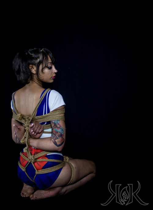 kanan0690: “Fighting evil by Moonlight….” Rope/Photo: Me Model/Sailor Scout: @ropebaby 