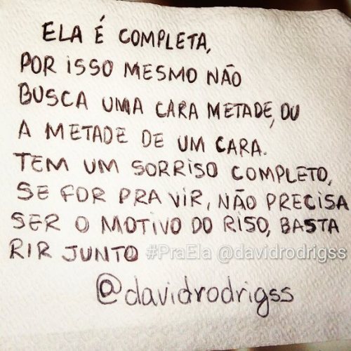 não tem babado nega
