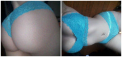 TrashBaby in blue lace