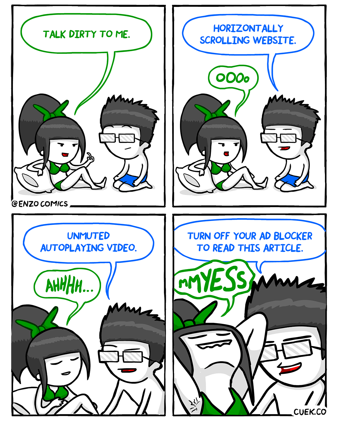 EnzoComics — new comic! dirty talk cuek.co641