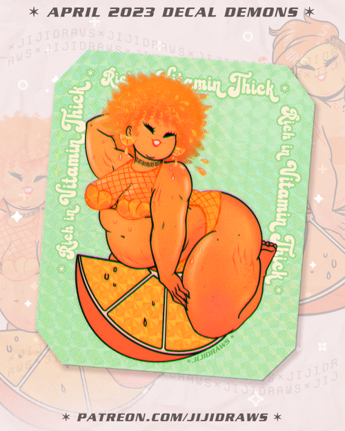 jijidraws:  🍊✨ vitamin t h i c k 🍊✨!!! join my sticker club this month if you want these CUTIES in your mail next month!!! (get it? cuties? like the oranges?)
