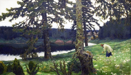 viktor-vasnetsov: The Lake, 1902, Viktor Vasnetsov Medium: oil,canvas