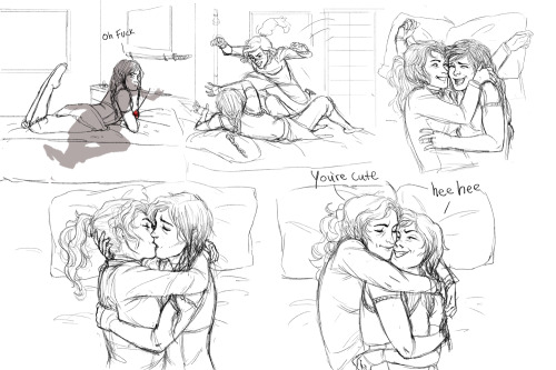 fancyfeastdoodle:Older Korrasami. I figure even though they’ve been married for a bit and are middle