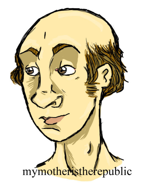 mymotheristherepublic:Bossuet! I didn’t have a design for him until I had to draw him. Usually