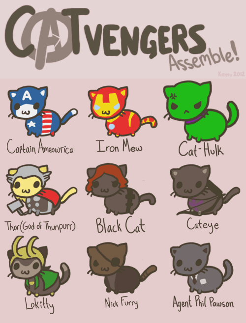 angelsdeductionandanime:The Cat Avengers!