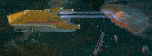Starfleet tug by Andrew Probert