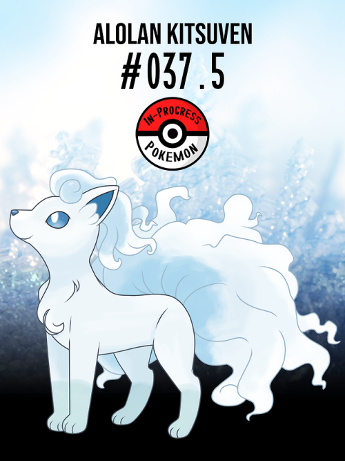 inprogresspokemon: #037.5 - Vulpix are born with a single, white tail, which gradually gains color a