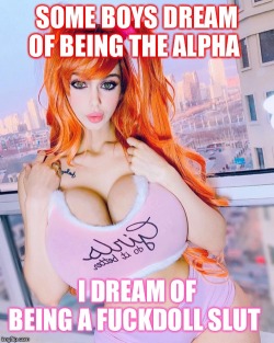 sissy-prison-princess:More captions from my slutty mind es lo que deseeo, ser una sissy bimbo fuck doll