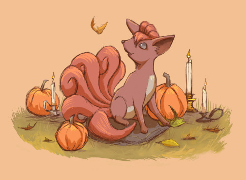 retrogamingblog: Fall Pokemon Postcards made by Tiffany Burkey