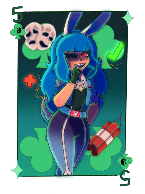 MCYT Playing Card - Kaboodle - Five Of Clubs