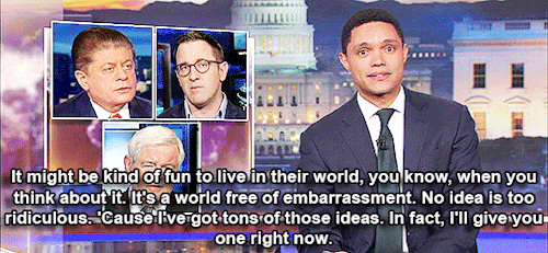 stephencolbore:Trevor competes with Fox News for most asinine solution to gun violence  - The Daily 