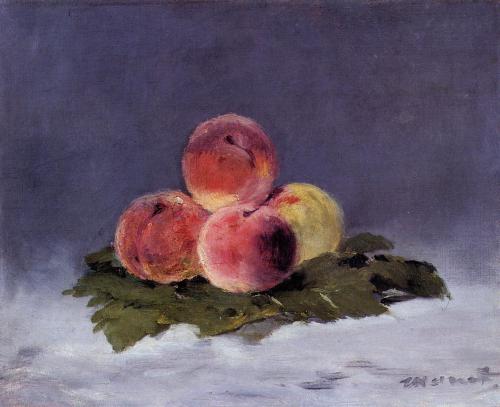 artist-manet: Peaches, 1882, Édouar ManetMedium: oil,canvashttps://www.wikiart.org/en/edouard-manet/