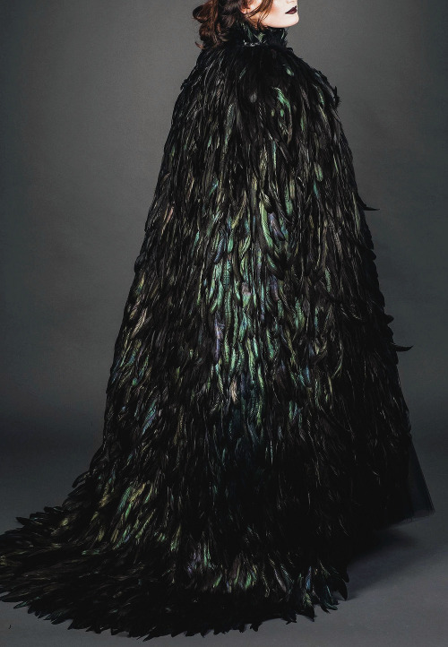 Xiaolin Design ‘Maleficent’ & ‘Black Swan’ Haute Couture Cape and Gown [x] [x]