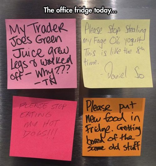 advice-animal:  Do We Need To Hire A Fridge Police?http://advice-animal.tumblr.com/