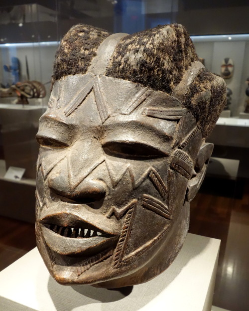 Helmet mask of the Makonde people, Mozambique.  Now in the De Young Museum, San Francisco.